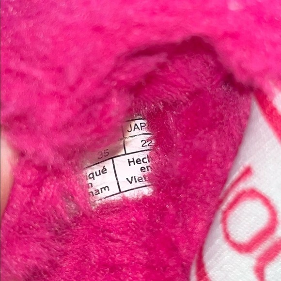 Koolaburra By Ugg Pink Kids Fuzz'n Slipper Sandals Size 3 - Picture 8 of 10